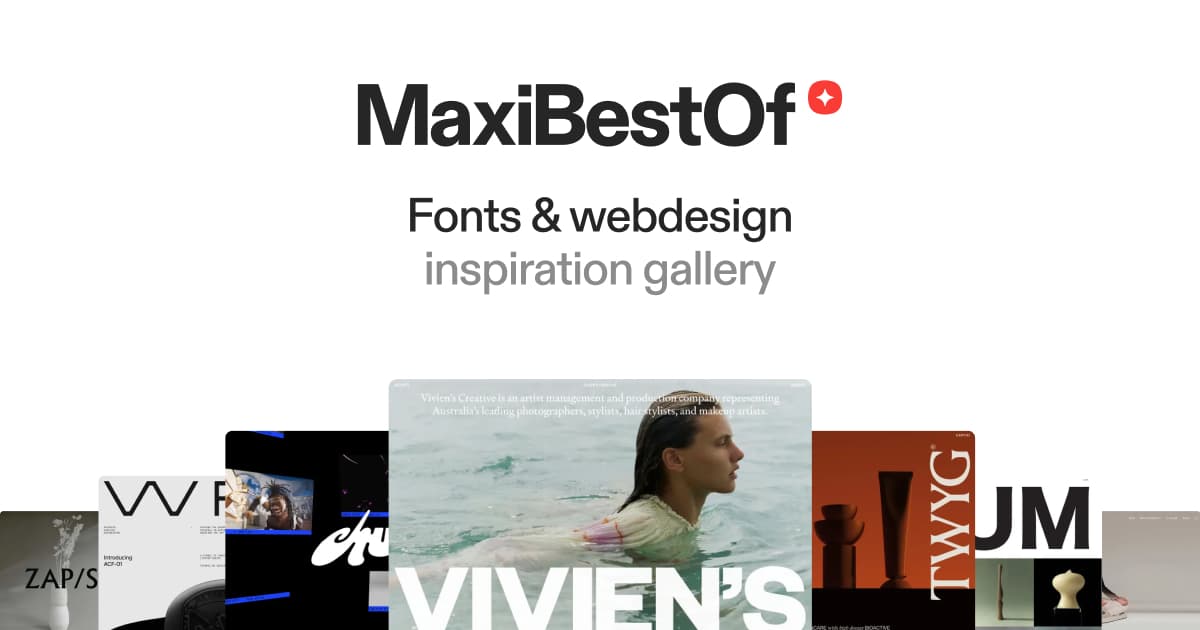 Browse websites by fonts • MaxiBestOf