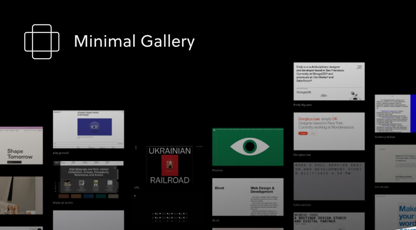 Minimal Gallery – Hand-picked website inspiration, tools, domains and more